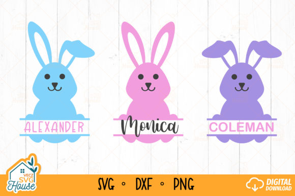 Download Easter Bunny Face Monogram SVG Funny - Premium Resources